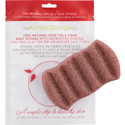 Konjac Body Sponge Red French Clay