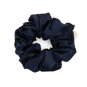 Pure mulberry Silk Scrunchie- Navy by Holistic silk 