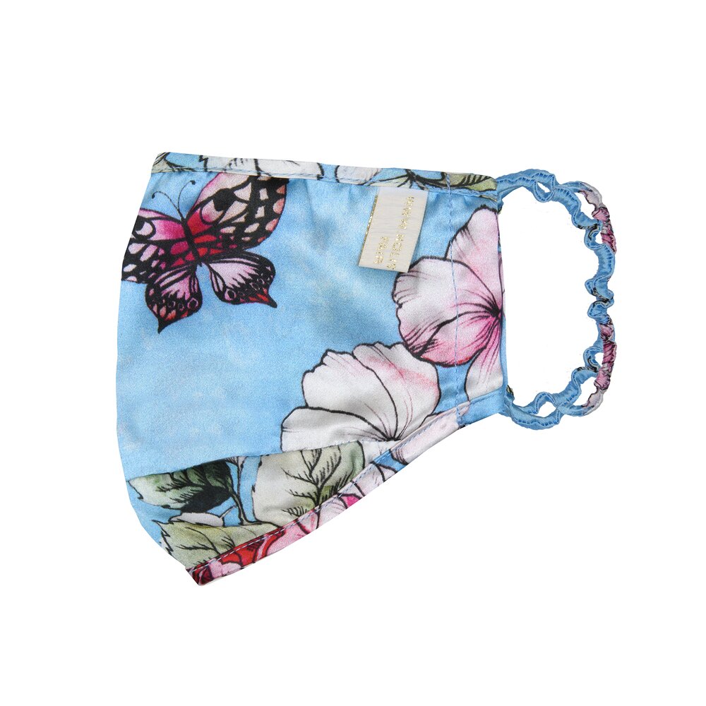 Pure silk Face Covering -Lavender by Holistic Silk 